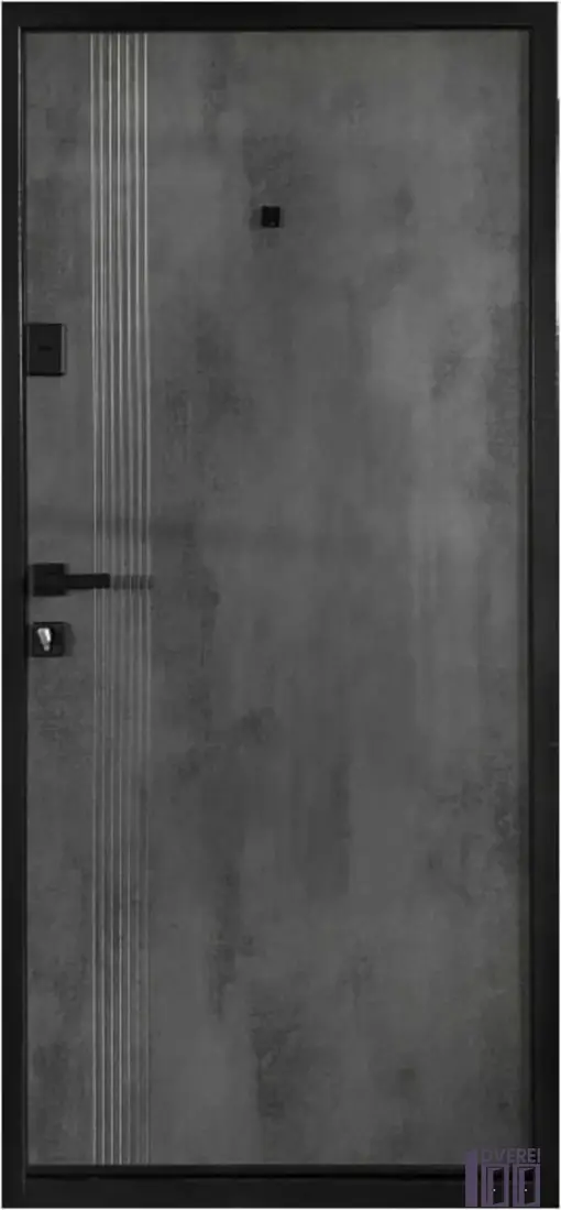 Двері вхідні метал/мдф ПБУ- 262-1900 сірий темний /оксид темний_2