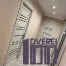 Двері міжкімнатні DARUMI Версаль Дуб Ольс (з чорним склом) ПВХ ELBEGY_2