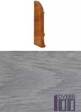 Заглушка для плінтуса з кабельканалом ліва (дуб білий)