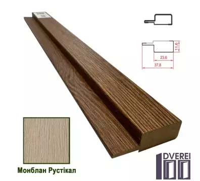 Фінішна планка МДФ 1238 Монблан Рустікал 37,8*11,6*2800 (1 шт.)