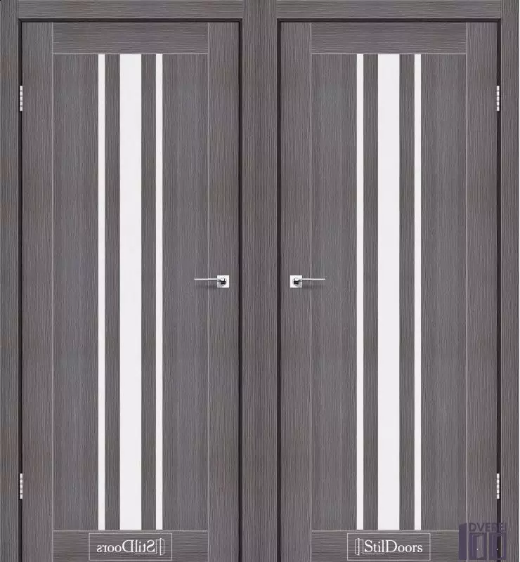 Двері міжкімнатні двостулкові STEEL DOORS ARIZONA Дрім вуд Сатин білий