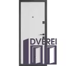 Двері вхідні Булат К-61 (КВАДРО) Мод. 580/245 Хром/Олово супермат_2