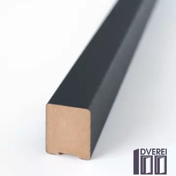 Рейки декоративні МДФ 2529 Антрацит 25х30х2800 (1 шт.)