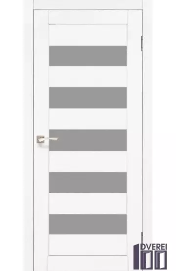 Двері міжкімнатні Korfad PORTO PR-08 Ясень білий сатин білий