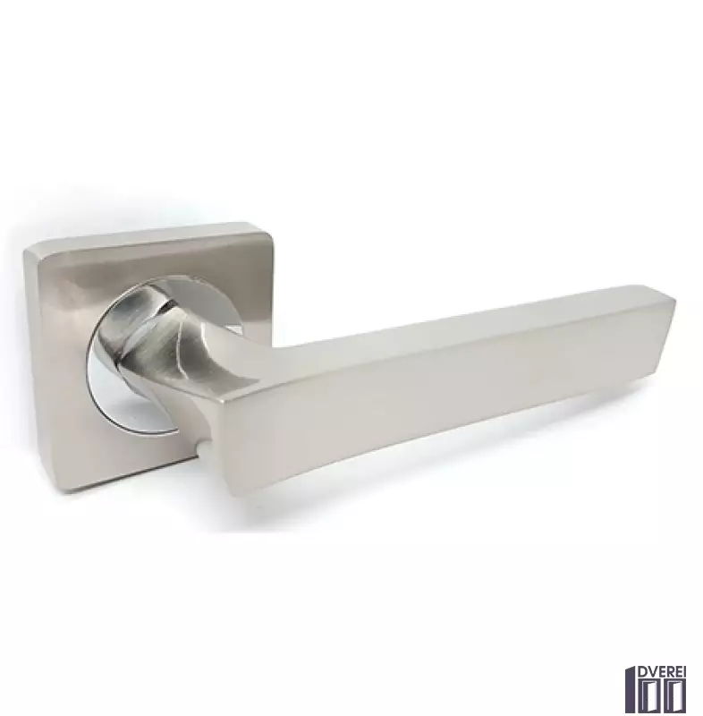 Ручка на розетці KEDR R08.157 -  колір SN/CP ( нікель/хром)