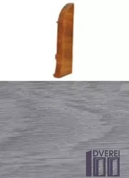 Заглушка для плінтуса з кабельканалом права (дуб білий)