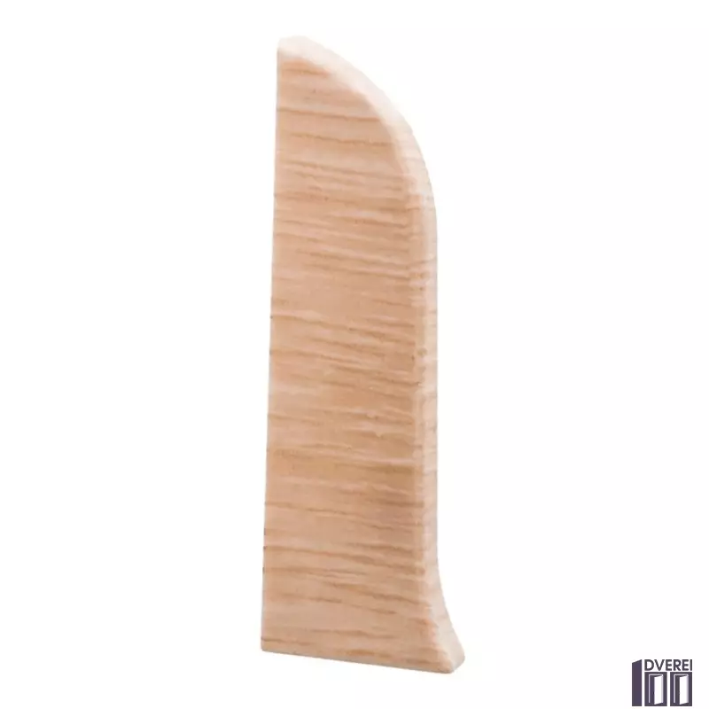 Заглушка для плінтуса з Кабе каналом ліва (Ясень)