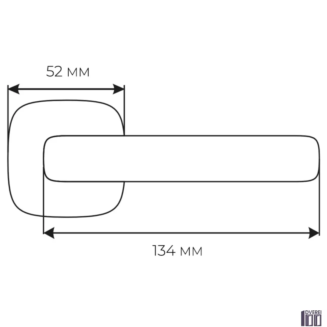 Ручка Comit Novelty А (роз 6мм) 1/2 браширований матовий нікель 58152_2