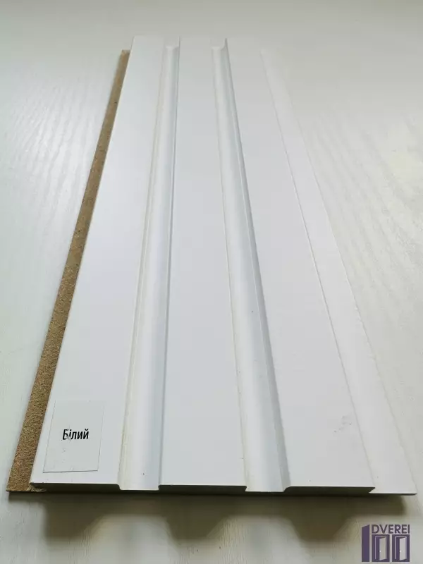 Стінова панель МДФ 12117 Білий SM2 117(104) x 12 х 2800  (1 шт.)