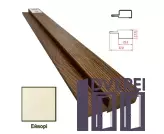 Фінішна планка МДФ 1238 Ейворі 37,8*11,6*2800 (1 шт.)