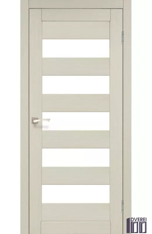 Двері міжкімнатні Korfad PORTO PR-08 Білений дуб сатин білий