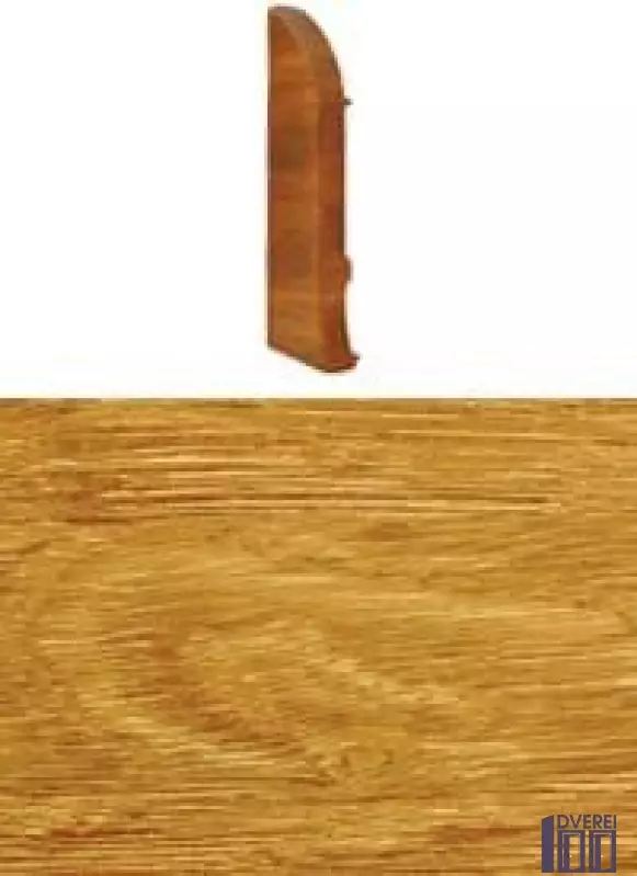 Заглушка для плінтуса з кабельканалом ліва (дуб комлевой)