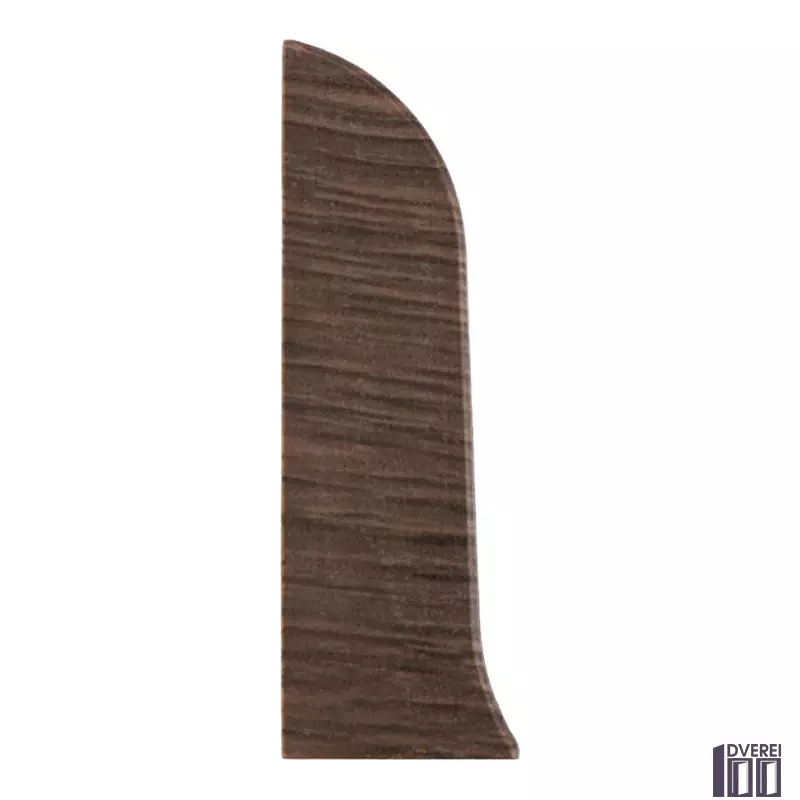 Заглушка для плінтуса з кабельканалом ліва (венге чорний)