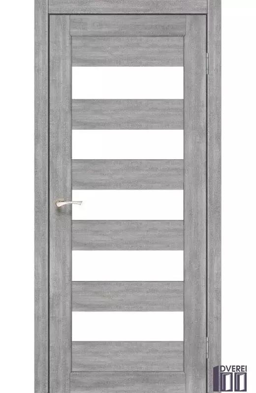 Двері міжкімнатні Korfad PORTO PR-08 Еш-вайт сатин білий