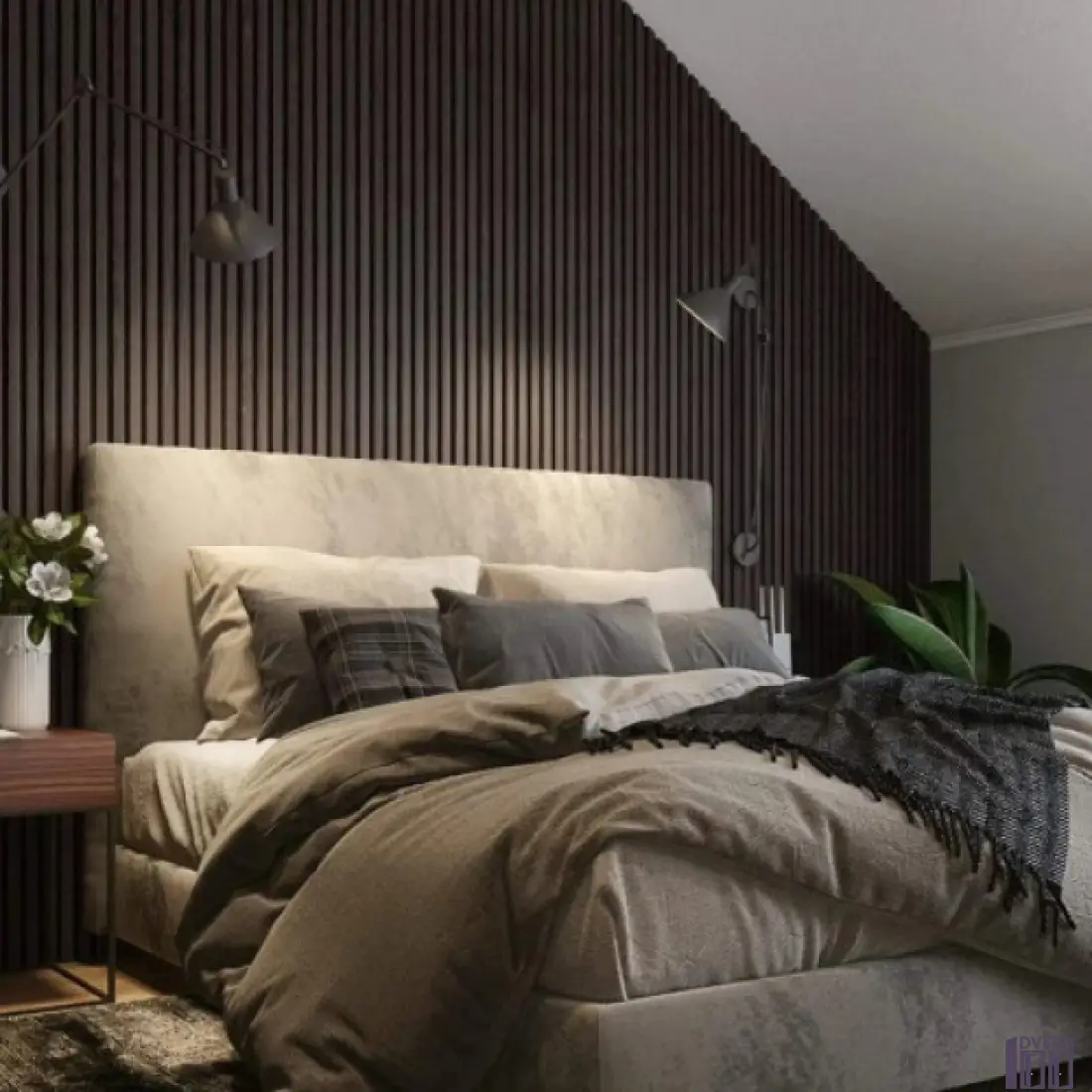 Декоративна акустична панель 2800*300*18 мм Горіх Каналето_4