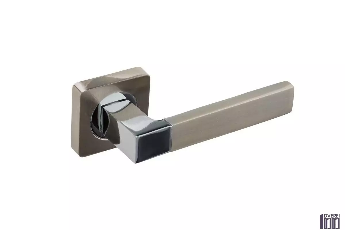 Ручка на розетці Gavroche STANNUM Sn  A1 колір SN/CP (хром/сатин)