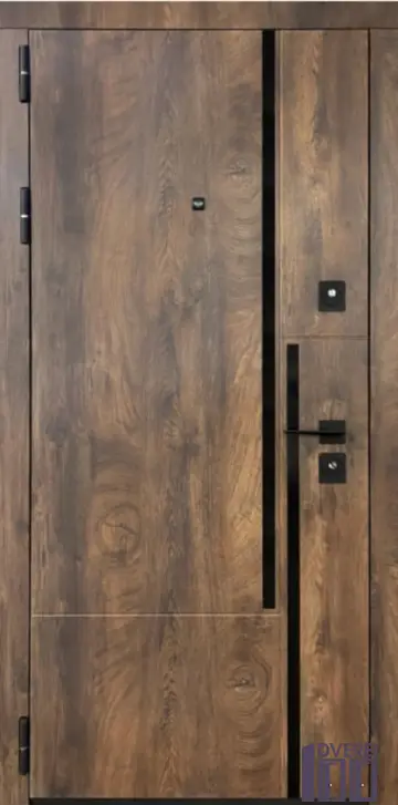 Двері вхідні мдф/мдф П-3К- 573 Q Спил коньячний /спил медовий