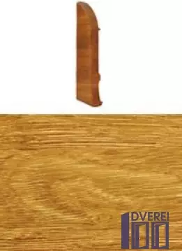 Заглушка для плінтуса з кабельканалом ліва (дуб комлевой)