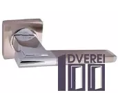 Ручка на розетці KEDR R08.142-AL-SN/CP квадрат (колір шліфований нікель/полірований хром)