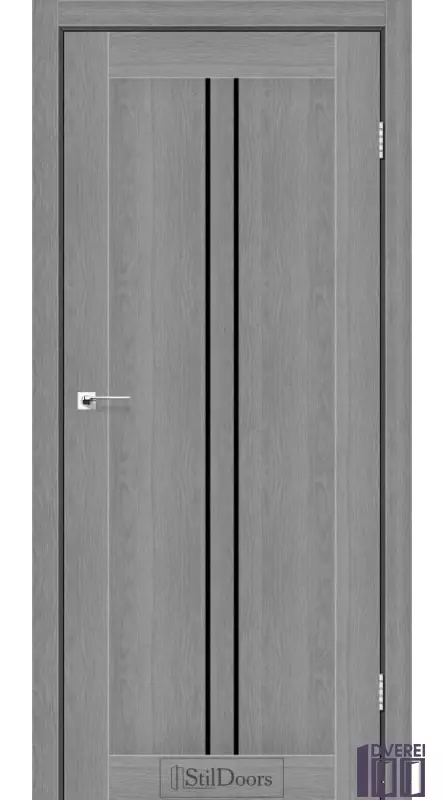 Двері міжкімнатні Stil Doors BARCELONA Дуб Попелястий BLK