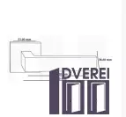 Ручка на розетці OROandORO QUATTRO 106-15E MSN - Матовий нікель 51*51 mm_2