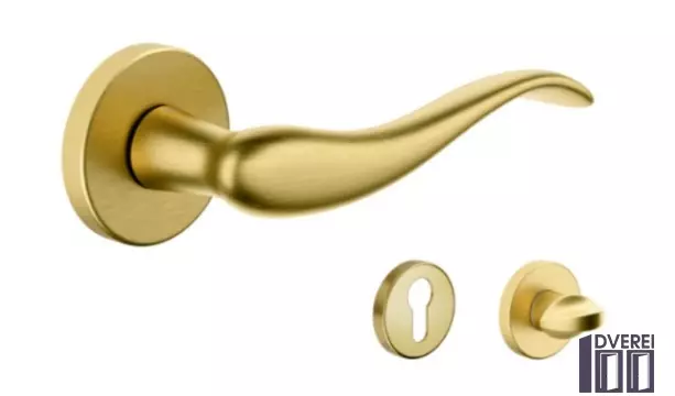 Ручка DND на розеті AIRONE 603/12-OS матова латунь