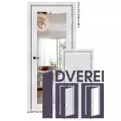 Двері міжкімнатні Stil Doors VERMONT Світлий бетон Дзеркало срібне/Глухе