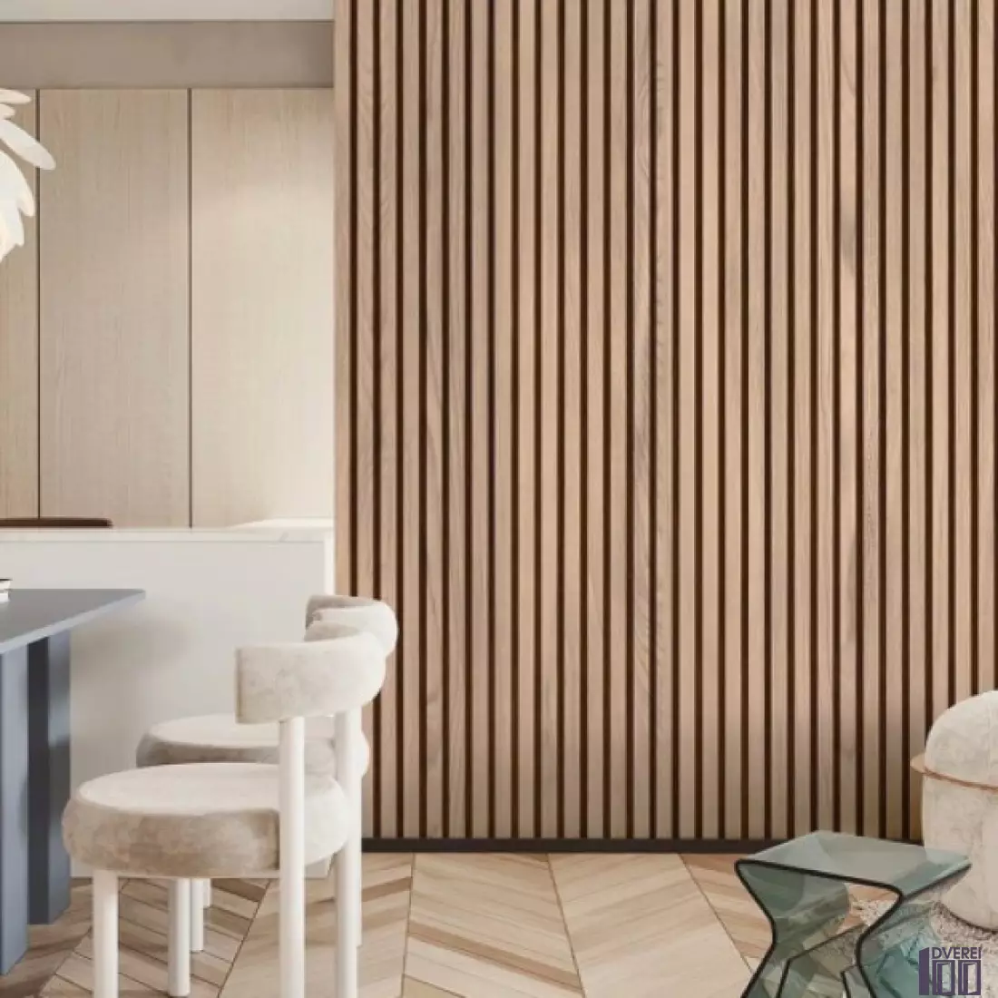 Декоративна акустична панель 2800*300*18 мм Дуб класичний_3