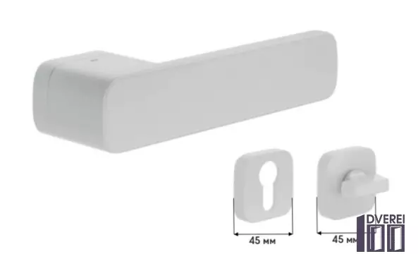 Ручка DND на розеті PLURIS PS48-ZBN білий