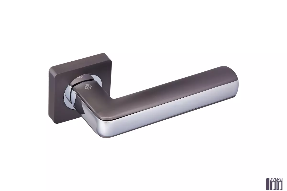 Ручка на розетці Gavroche CROMIUM Cr  А1 колір MBN/CP (графіт/хром)