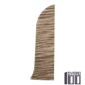 Заглушка для плінтуса з кабельканалом права (дуб темний)