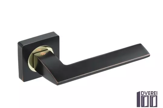 Ручка на розетці Gavroche SCANDIUM Sc  A1 колір ORB/PB (чорний/золото)