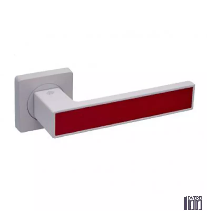 Ручка на розетці Gavroche MAGNIUM Mg  А1 колір white/red ( бiлий/червоний)