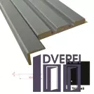 Універсальний декоративний кут МДФ 0354 Чорний 54 х 3 х 2800 (1 шт.)