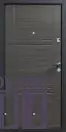Двері вхідні метал/мдф БЦ- 132 Чорний муар /Венге сірий горизонт_2
