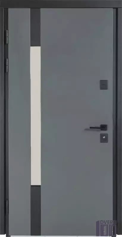 Двері вхідні Булат Cottage ТЕРМО Мод. 703/432 Metalic grey / Вулична Білий атласний
