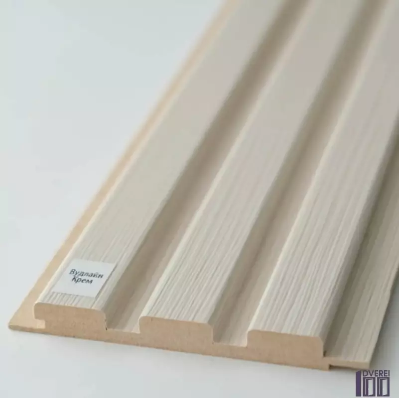 Стінова Панель МДФ 12117 Вудлайн Крем 117(104) x 12 х 2800  (1 шт.)