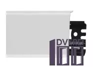 Плінтус підлоговий ARBITON INDO 2,5м 70 мм c кабельних каналів (білий матовий)