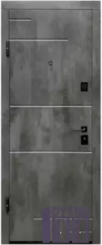 Двері вхідні мдф/мдф ПО- 361 Q Оксид темний /Оксид світлий