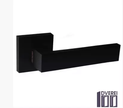 Ручка на розетці OROandORO QUATTRO 106-15E Black -Чорний матовий 51*51 mm