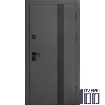 Двері вхідні Форт Нокс КРАФТ-Термо (Метал\Метал) Вулиця Матовий сірий 7024 + чорний /сірий або білий