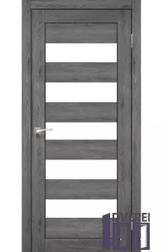 Двері міжкімнатні Korfad PORTO PR-08 Дуб марсала сатин білий