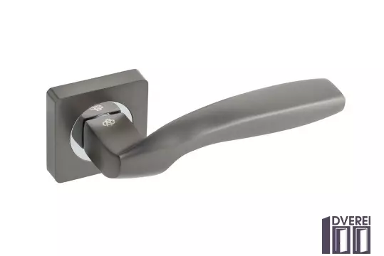 Ручка на розетці Gavroche GERMANIUM Ge  A1 колір MBN/CP (графіт/хром)