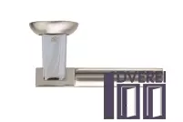 Ручка на розетці Gavroche ZIRCONIUМ Zr  А5 колір SN/CP (хром/сатин)_2