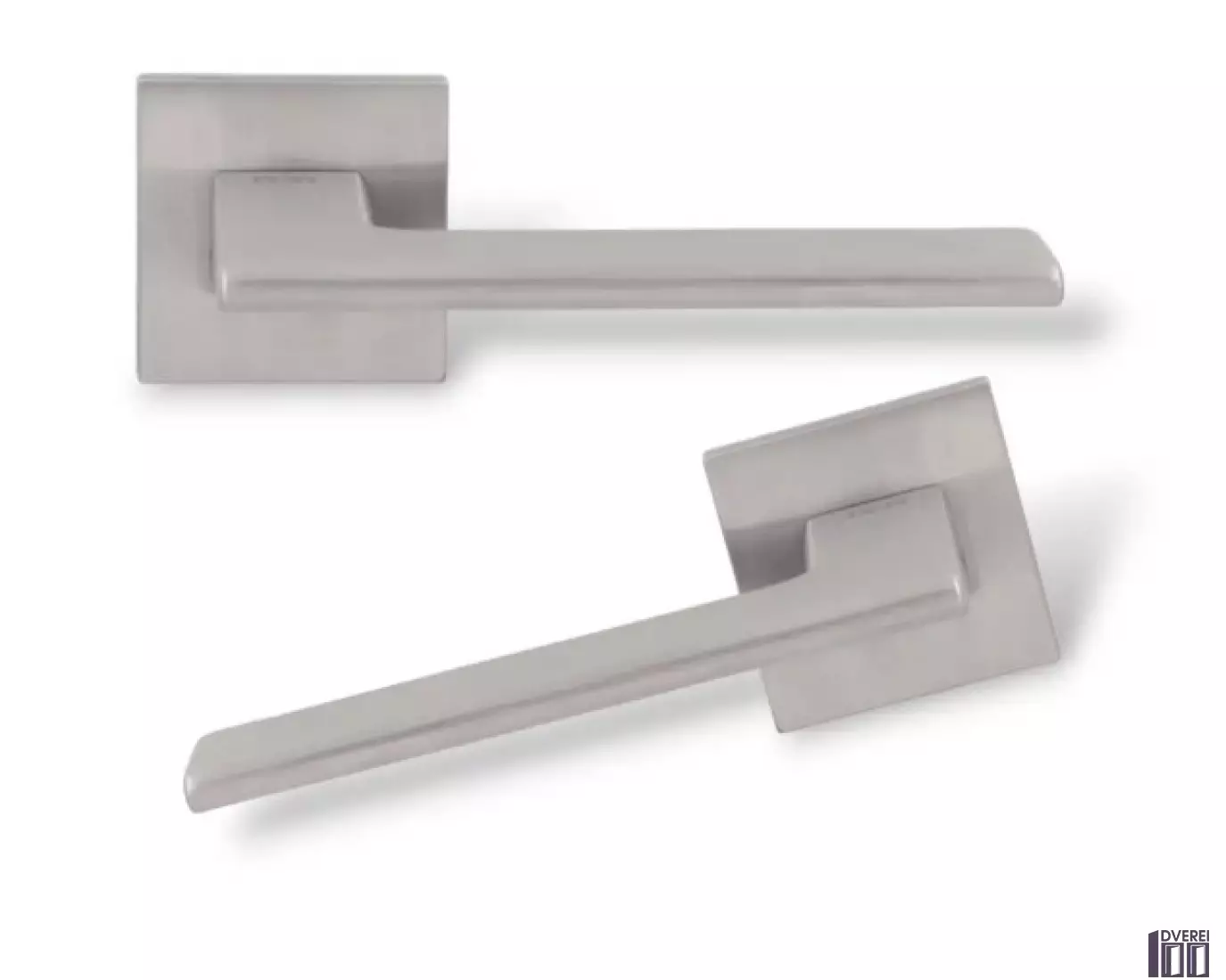 Ручка на розеті RDA Rock хром матовий браш (розетта 6 мм)_2