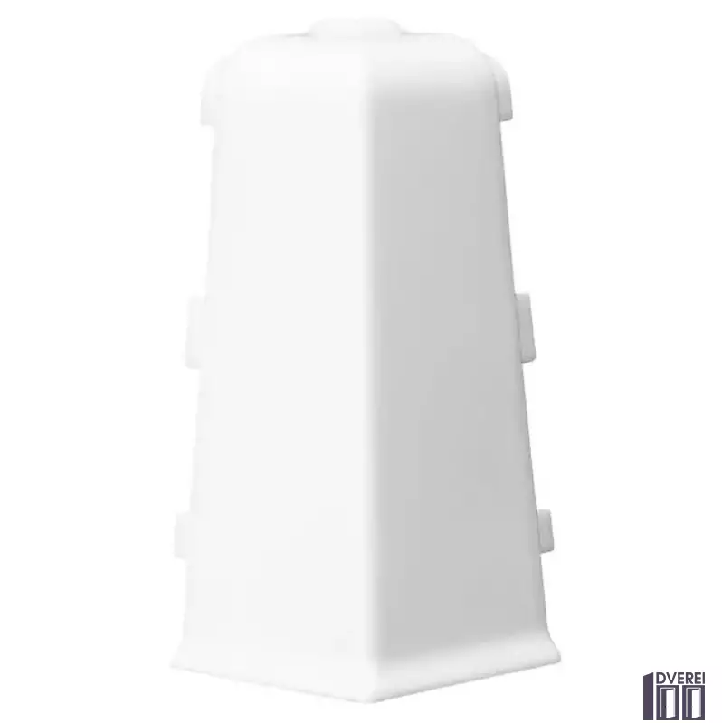 Куточок зовнішній для плінтуса ARBITON INDO (білий глянець)