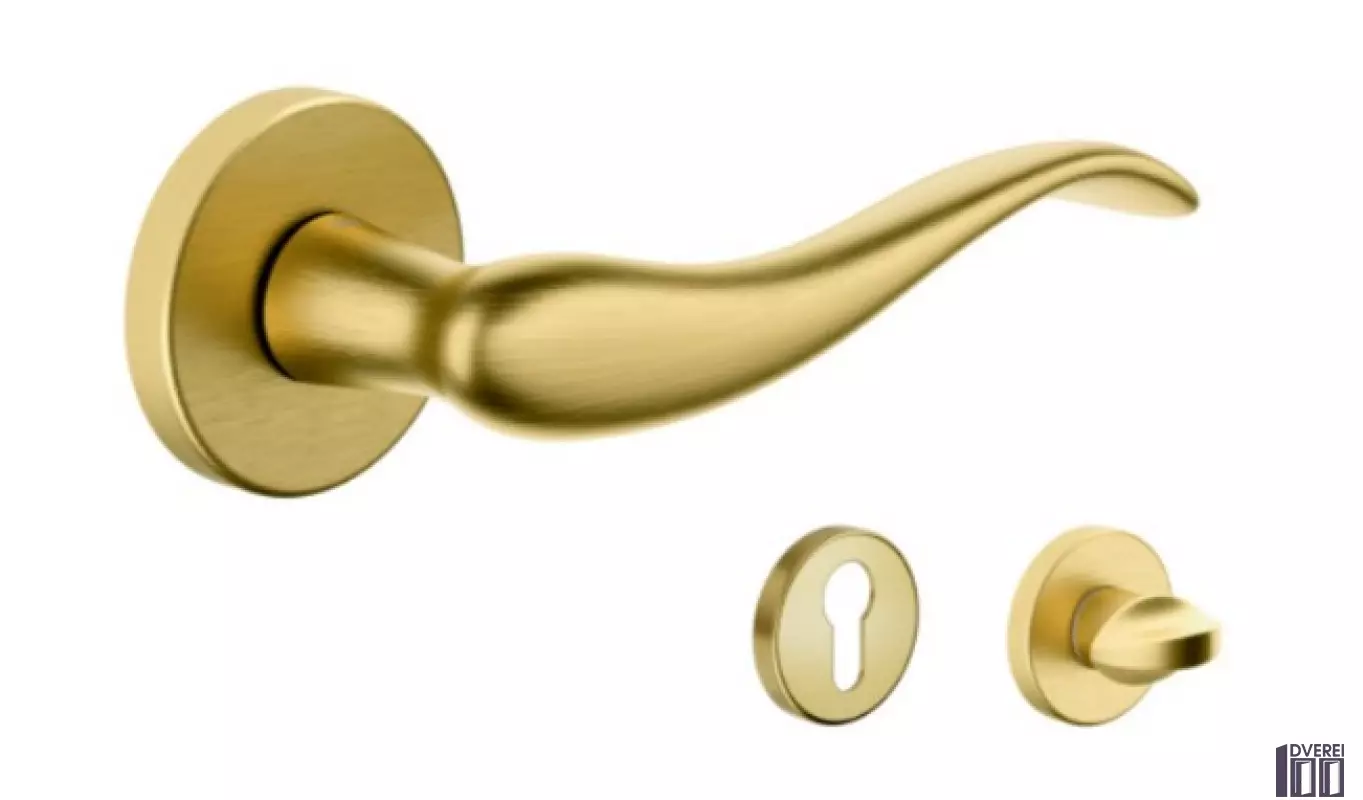 Ручка DND на розеті AIRONE 603/12-OS матова латунь