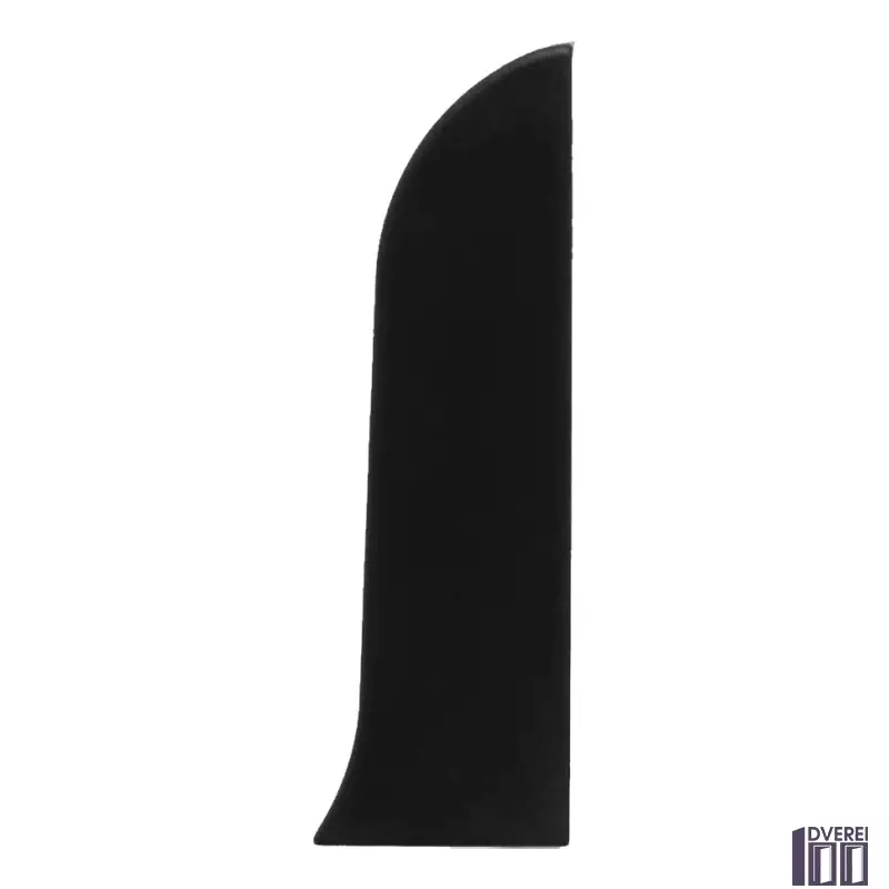 Заглушка для плінтуса з кабельканалом права (чорний)