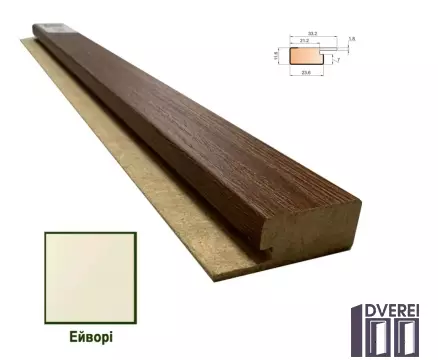 Стартова планка МДФ 1234 Ейворі 33,2*11,6*2800 (1 шт.)