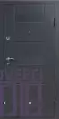 Двері вхідні метал/мдф БЦ- 132 Чорний муар /Венге сірий горизонт